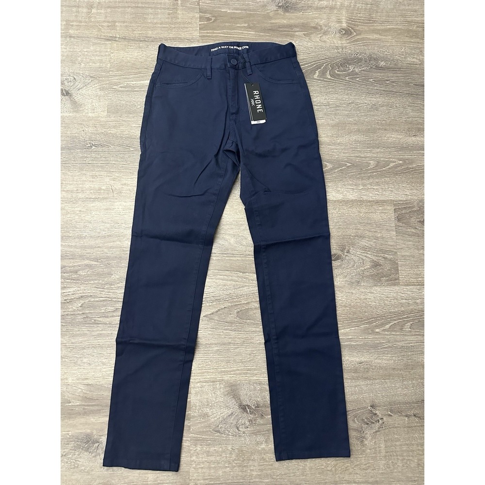 Rhône Everyday Twill Five Pocket Slim Straight Pants Men's 28x33 Navy Blue